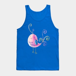 Cute Pastel Bird Tank Top